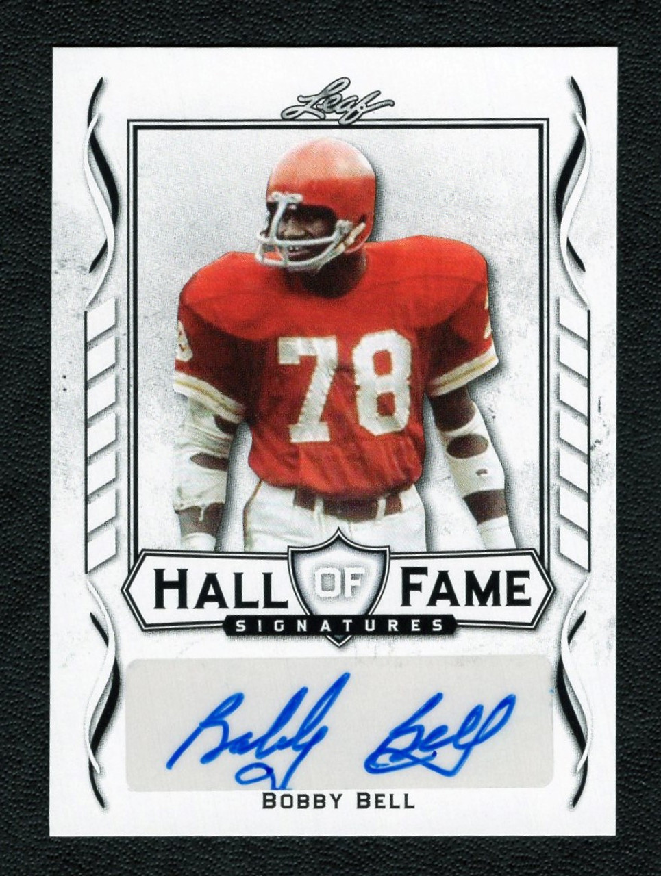 2021 Leaf #HOF-BBI Bobby Bell Hall Of Fame Signatures Autograph