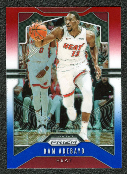 2019/20 Panini Prizm #144 Bam Adebayo Red / White / Blue Prizm 