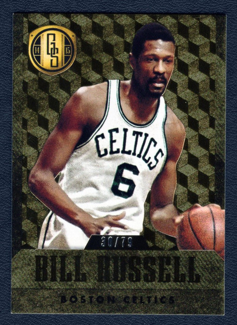 2014/15 Panini Gold Standard #176 Bill Russell Gold AU Parallel 30/79