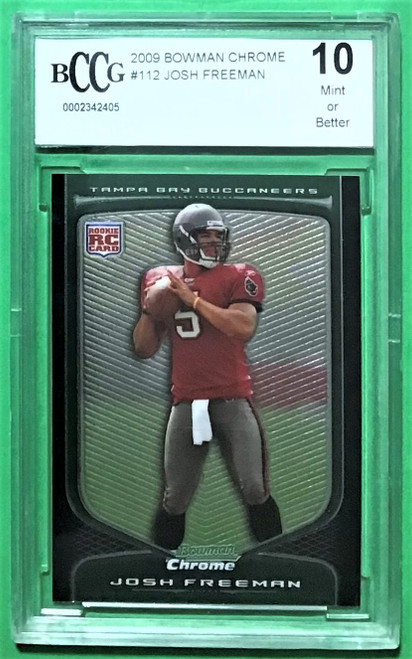 2009 Bowman Chrome #112 Josh Freeman Rookie/RC BCCG 10