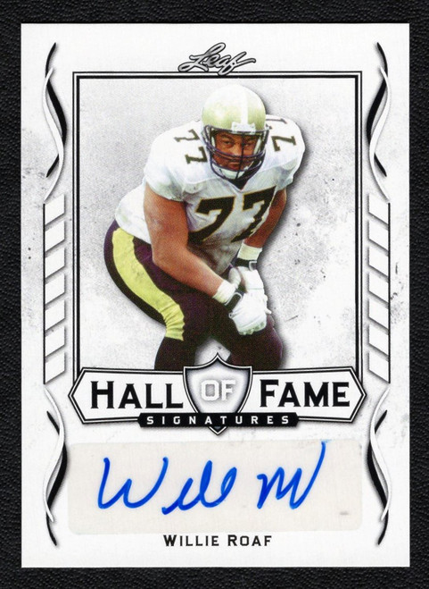 2021 Leaf #HOF-WRI Willie Roaf Hall Of Fame Signatures Autograph