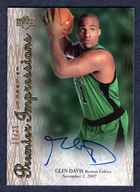 2007/08 Upper Deck Premier #PI-GD Glen Davis Premier Impressions Autograph