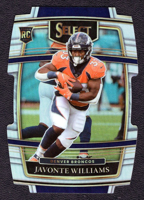 2021 Panini Select #57 Javonte Williams Rookie/RC Die Cut