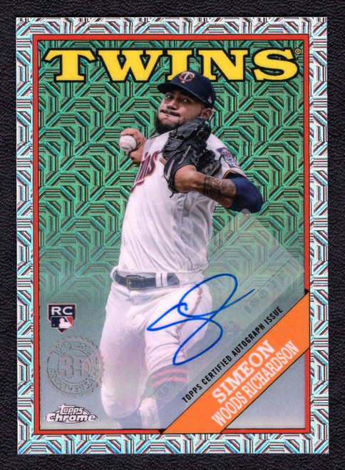 2023 Topps Series 2 #2T88C-40 Simeon Woods Richardson Silver Pack Refractor Rookie Autograph 162/299