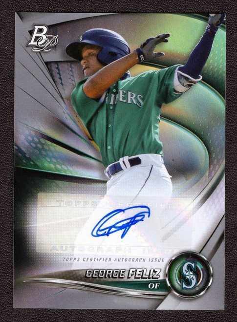 2022 Bowman Platinum #TOP-77 George Feliz Autograph (#2)