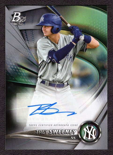 2022 Bowman Platinum #TOP-93 Trey Sweeney Autograph