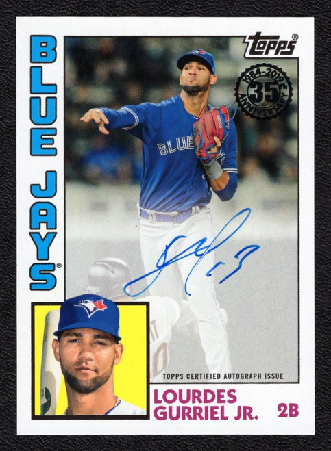 2019 Topps #84A-LG Lourdes Gurriel Jr. 35th Anniversary 1984 Design Autograph