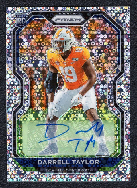 2020 Panini Prizm #389 Darrell Taylor Silver Fast Break Rookie Autograph