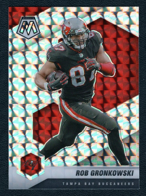 2021 Panini Mosaic #188 Rob Gronkowski Silver Prizm 