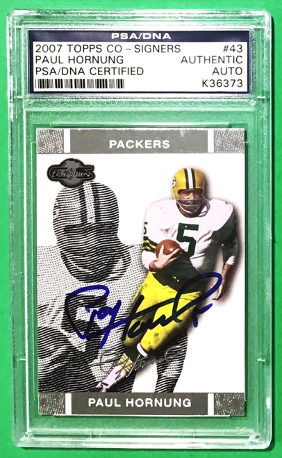 2007 Topps Co-Signers #43 Paul Hornung PSA/DNA Certified Autograph