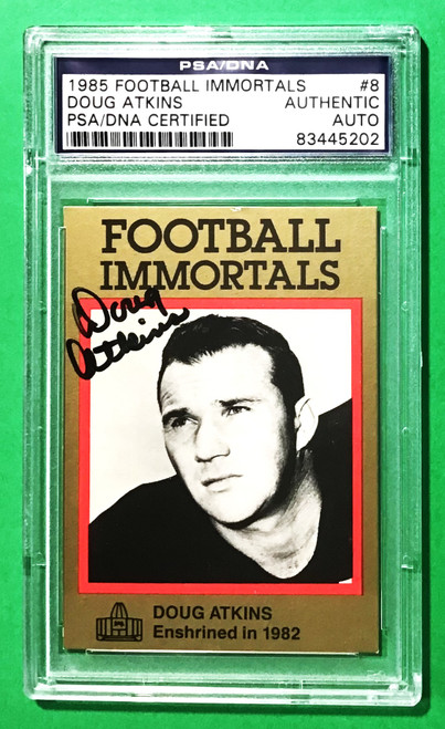 1985 Football Immortals #8 Doug Atkins PSA/DNA Certified Autograph