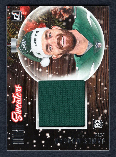 2020 Panini Donruss #SW-JM James Morgan Rookie Sweaters Santa Hat Relic