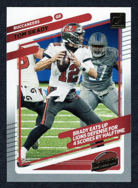 2021 Panini Donruss #HI-16 Tom Brady Highlights