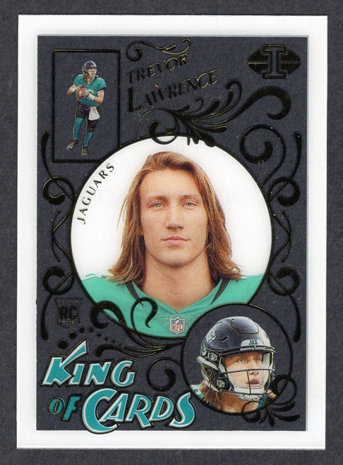 2021 Panini Illusions #KC-11 Trevor Lawrence King Of Cards Rookie/RC