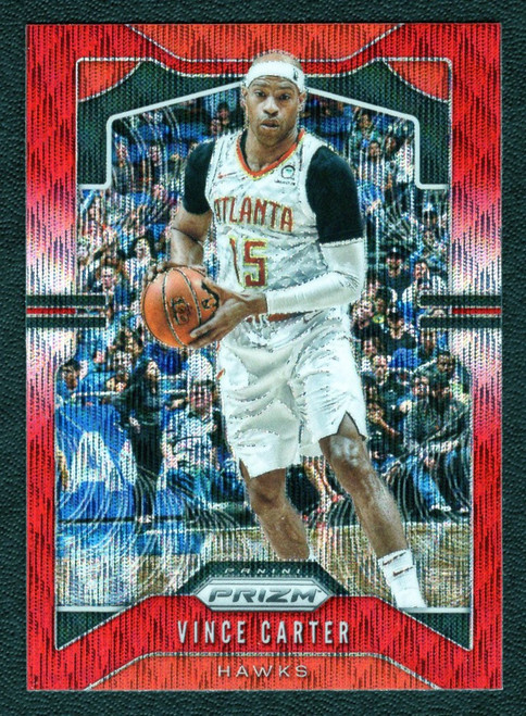 2019/20 Panini Prizm #33 Vince Carter Red Wave Prizm