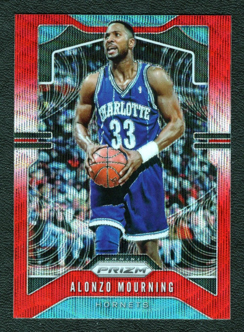 2019/20 Panini Prizm #27 Alonzo Mourning Red Wave Prizm