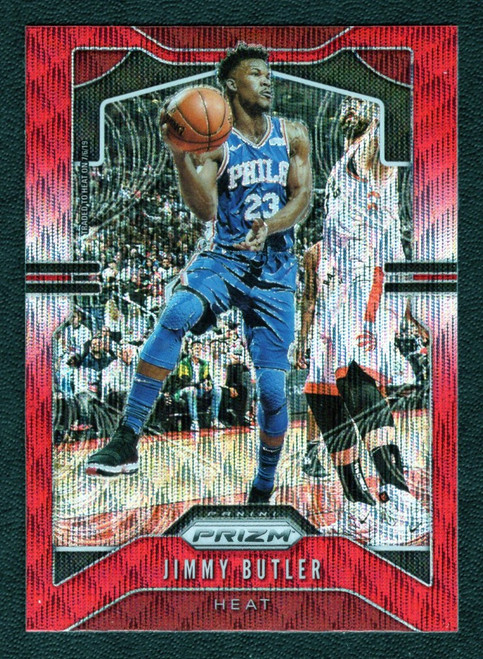 2019/20 Panini Prizm #246 Jimmy Butler Red Wave Prizm