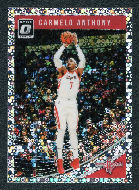 2018/19 Panini Donruss Optic #127 Carmelo Anthony Fast Break Silver Prizm