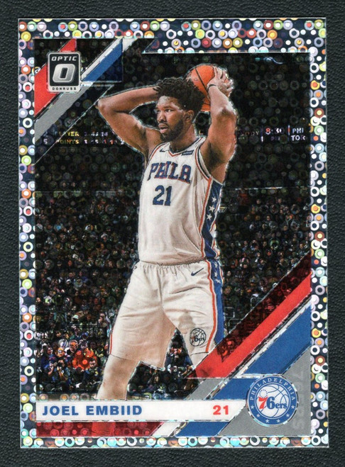 2019/20 Panini Donruss Optic #95 Joel Embiid Fast Break Silver Prizm (#2)