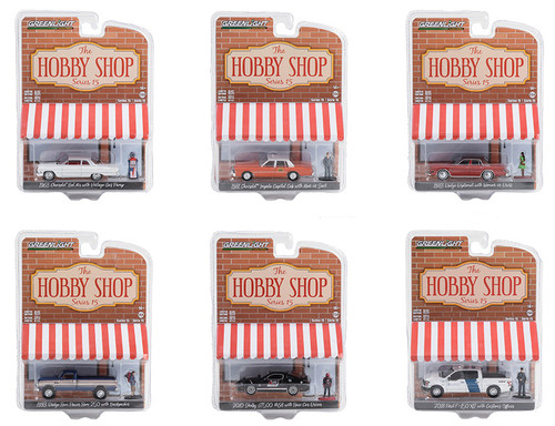 The Hobby Shop Series 15 - Set of 6 - 1:64 Diecast Collectibles by Greenlight