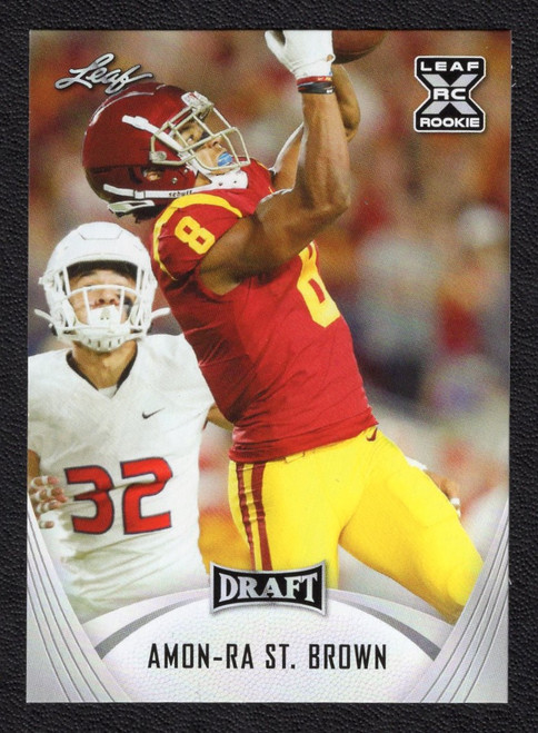 2021 Leaf Draft #27 Amon-Ra St. Brown XRC/Rookie (#3)