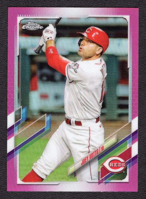 2021 Topps Chrome #156 Joey Votto Pink Refractor