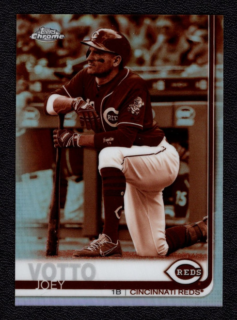 2019 Topps Chrome #31 Joey Votto Sepia Refractor