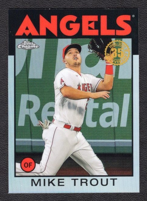 2021 Topps Chrome #86BC-2 Mike Trout 35th Anniversary Refractor
