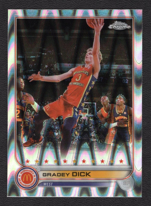 2022 Topps Chrome McDonald's All American #16 Gradey Dick Ray Wave Refractor