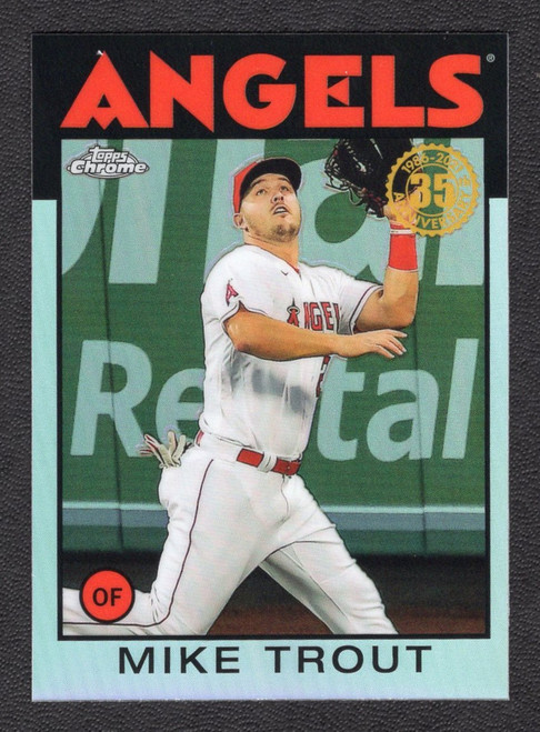 2021 Topps Chrome #86BC-2 Mike Trout 35th Anniversary Refractor (#2)