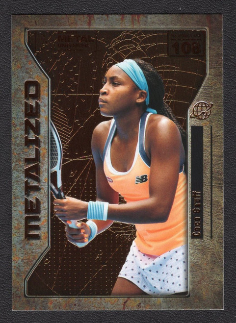 2021 Skybox Metal Universe Champions #108 Coco Gauff Metalized