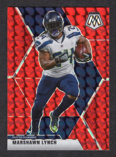 2020 Panini Mosaic #185 Marshawn Lynch Red Prizm