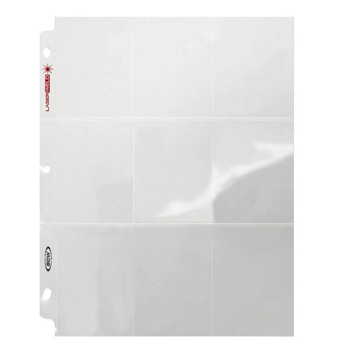 BCW LaserWeld 9-Pocket Pages 20ct Pack / Case of 25