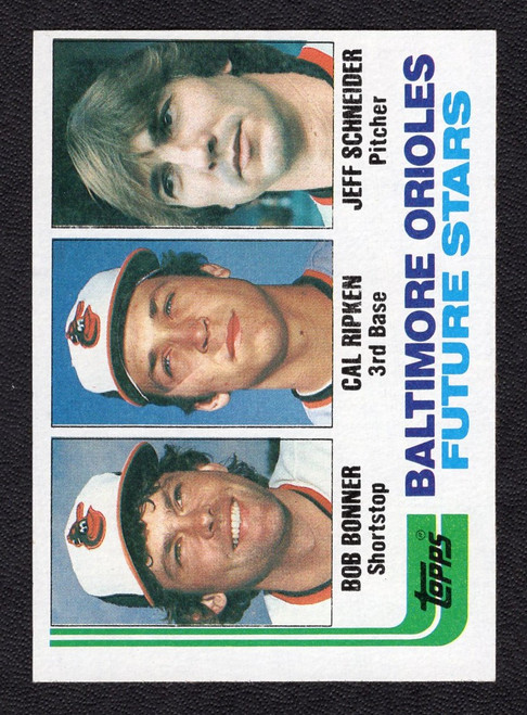 1982 Topps #21 Cal Ripken / Bob Bonner / Jeff Schneider Future Stars Rookie/RC