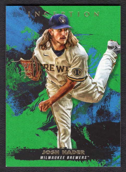 2021 Topps Inception #28 Josh Hader Green Parallel