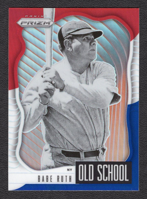 2021 Panini Prizm #OS-1 Babe Ruth Old School Red / White / Blue Prizm