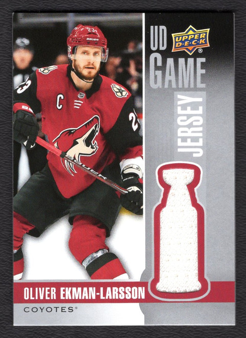 2019-20 Upper Deck Series 1 #GJ-OL Oliver Ekman-Larsson Game Used Jersey Relic