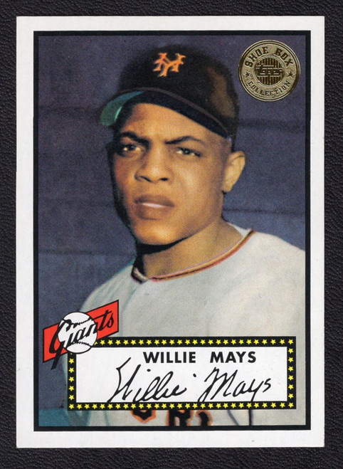 2003 Topps Shoe Box Collection #1 Willie Mays 1952 Reprint