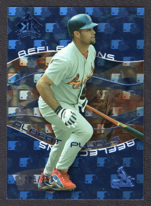 2004 Upper Deck Reflections #2 Albert Pujols Blue Parallel 208/250