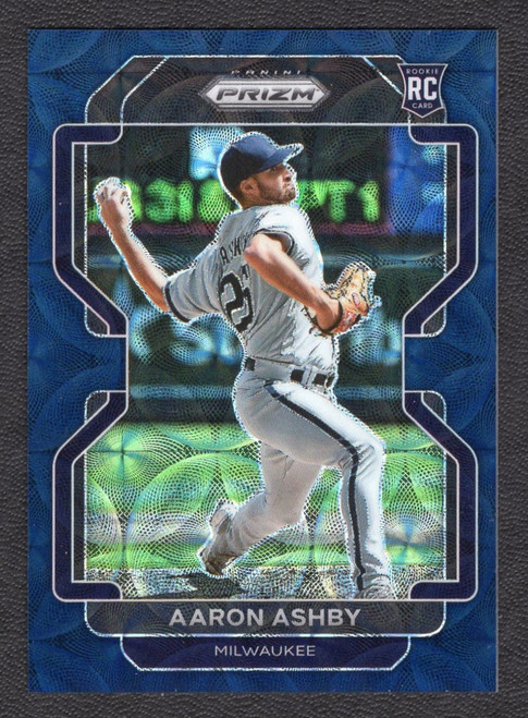 2022 Panini Prizm #49 Aaron Ashby Navy Blue Kaleidoscope Prizm Rookie/RC 12/35