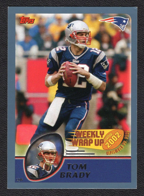 2003 Topps #293 Tom Brady Weekly Wrap Up 