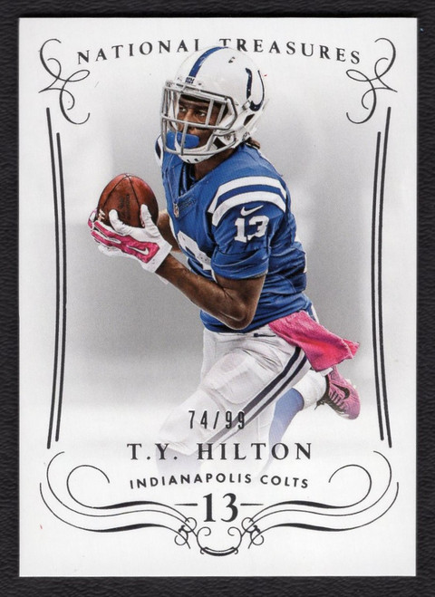 2014 Panini National Treasures #56 T.Y. Hilton 74/99