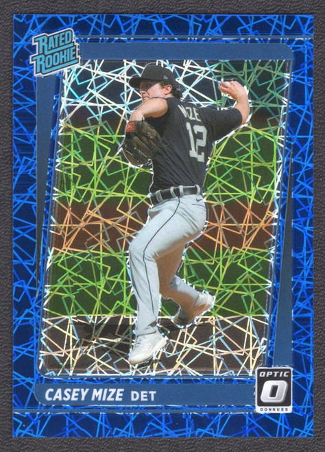 2021 Panini Donruss Optic #39 Casey Mize Rated Rookie Blue Velocity Prizm 94/99