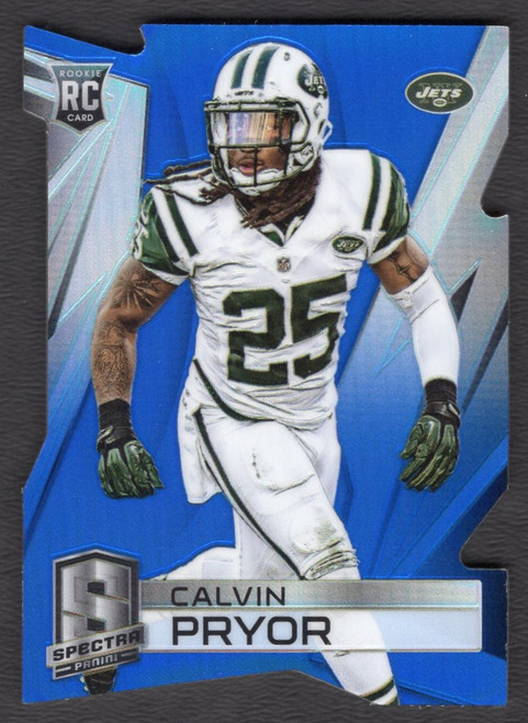 2014 Panini Spectra #181 Calvin Pryor Blue Prizm Die Cut Rookie/RC 04/25