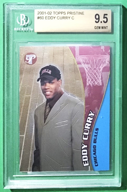 2001/02 Topps Pristine #60 Eddy Curry Rookie/RC BGS 9.5