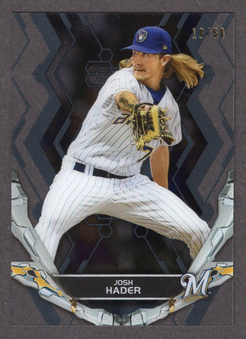 2019 Topps Tek #91 Josh Hader Black Parallel 18/50