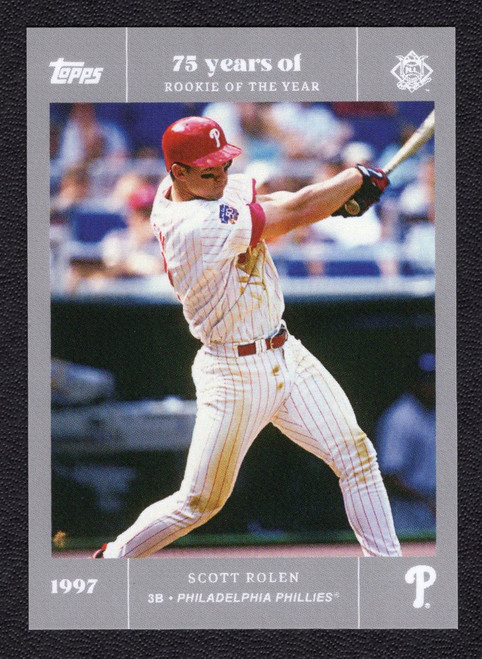 2022 Topps #30 Scott Rolen 75 Years Of Rookie Of The Year Silver Parallel 66/75