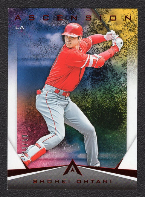 2019 Panini Chronicles #12 Shohei Ohtani Ascension Red Parallel 49/50