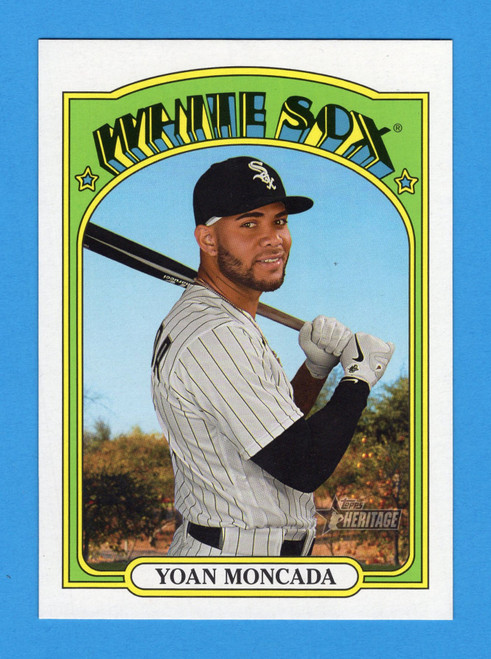 2021 Topps Heritage #OB-YM Yoan Moncada Oversized 1972 Topps Box Toppers (#2)