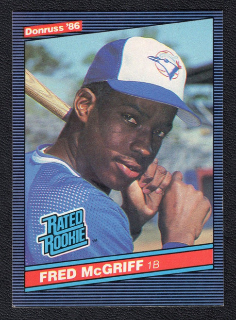 1986 Donruss #28 Fred McGriff Rated Rookie